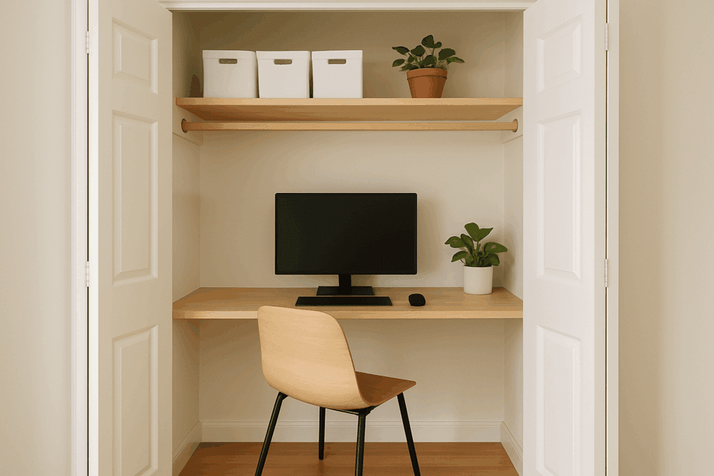 Cloffice: Closet Turned Office