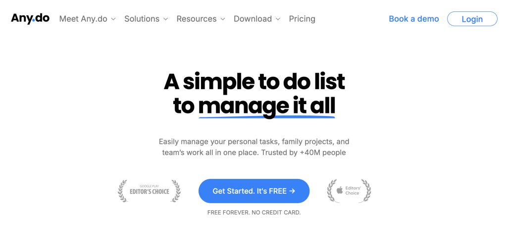 simple to do lists and management tool